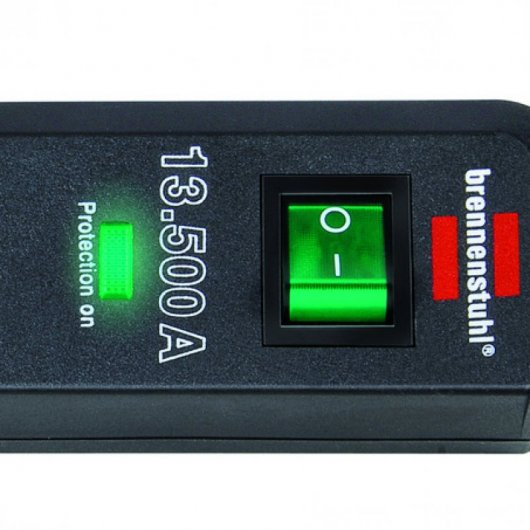 Brennenstuhl 1158820315 prolunghe e multiple 1,5 m 3 presa(e) AC Nero, Verde