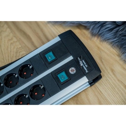 Multipresa Brennenstuhl Premium-Alu-Line 16 prese 2 interruttori sicurezza 3 m alluminio