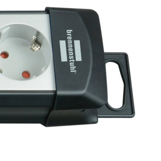 Brennenstuhl Premium-Line Multipresa 8 prese con interruttore 5m Nero/Grigio