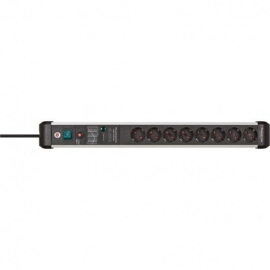 Steckdosenleiste Brennenstuhl Premium-Protect-Line 8 Steckplätze mit Überspannungsschutz Alu 3m Schalter