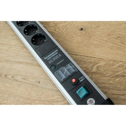 Steckdosenleiste Brennenstuhl Premium-Protect-Line 8 Steckplätze mit Überspannungsschutz Alu 3m Schalter