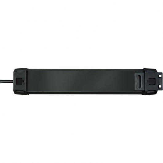 Brennenstuhl Premium-Line Regleta Enchufes de 6 Tomas Protección contra Sobretensiones 1.8m Negro