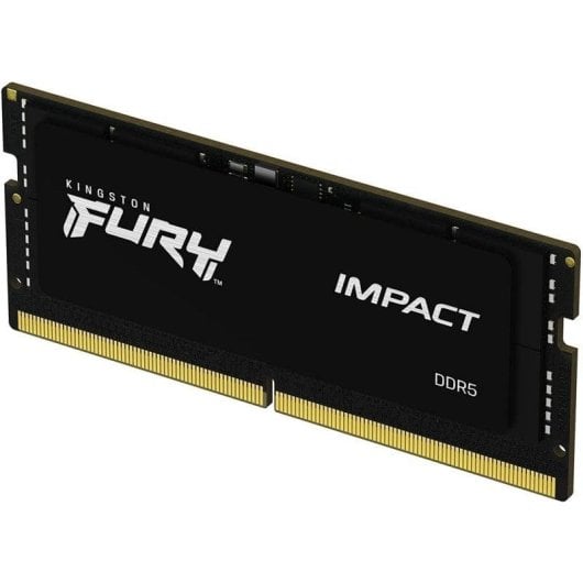 Memoria RAM Kingston FURY Impact 8GB 1x8GB DDR5 4800MHz CL38 Intel XMP Schwarz