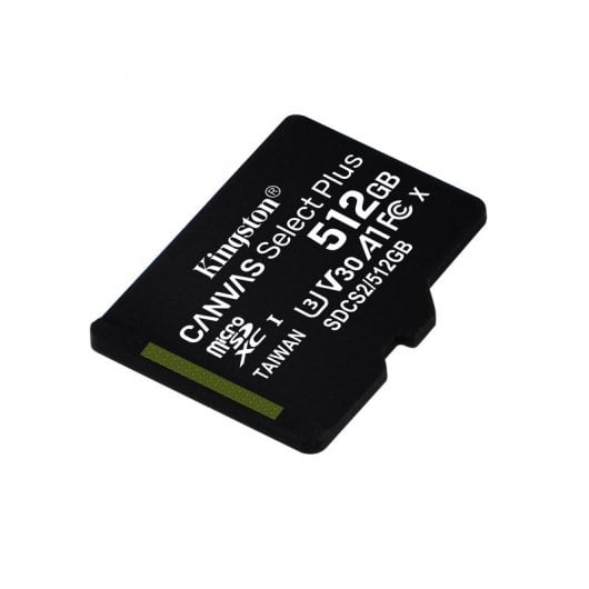 Kingston Canvas Select Plus MicroSDXC UHS-I 512GB Clase 10 + Adaptador SD