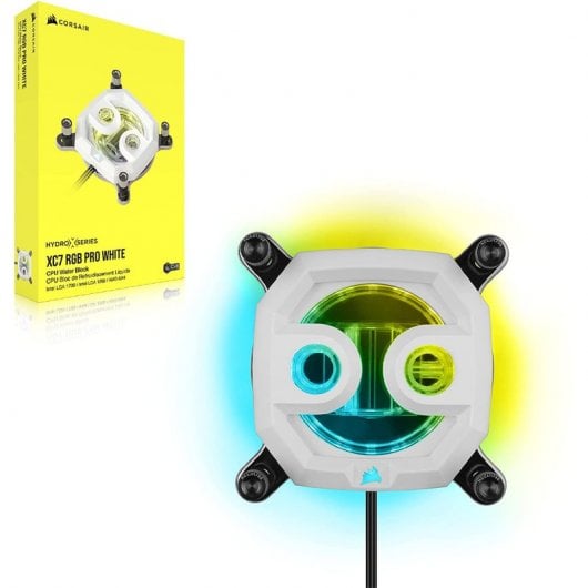 Blocco di raffreddamento a liquido Corsair Hydro X Series XC7 RGB PRO bianco