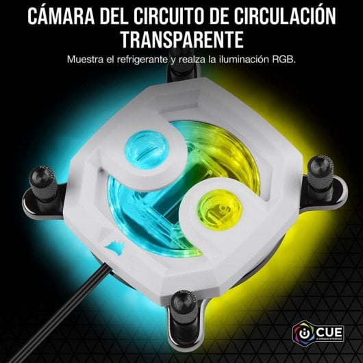 Blocco di raffreddamento a liquido Corsair Hydro X Series XC7 RGB PRO bianco