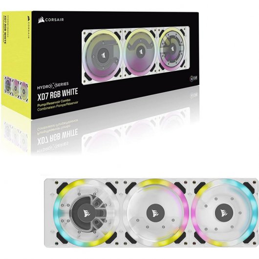 Pack Pompe/Réservoir Corsair Hydro X Series XD7 RGB Blanc