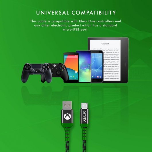 Numskull Xbox One Cable USB a Micro USB 4m Verde | PcComponentes.com