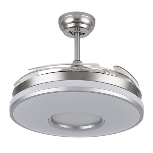 Fabrilamp Dani Ventoinha de Teto com Motor DC e Comando à Distância Cromado