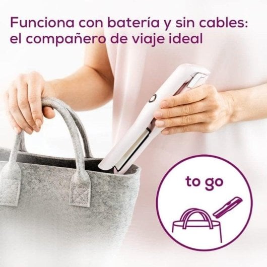 Lisseur Sans Fil Beurer HS20 200ºC 3 Réglages Compact Accessoires Inclus Noir