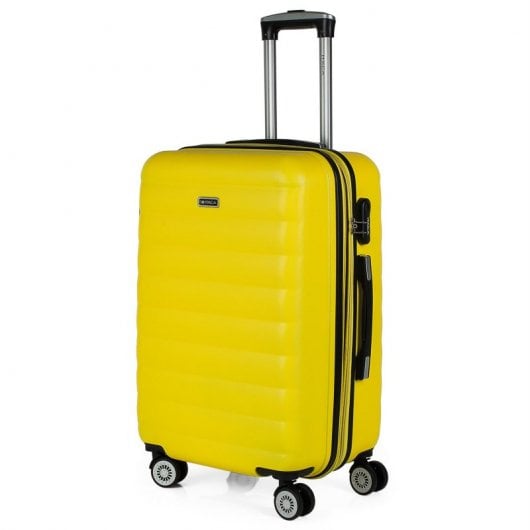 Itaca Simoa Valise moyenne en ABS Jaune