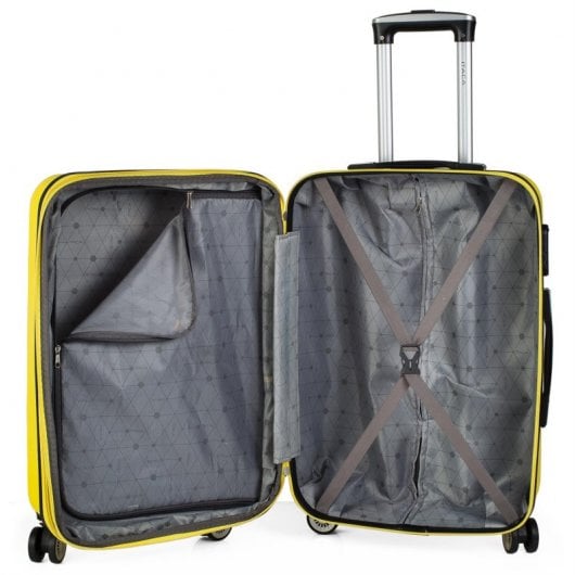 Itaca Simoa Valise moyenne en ABS Jaune
