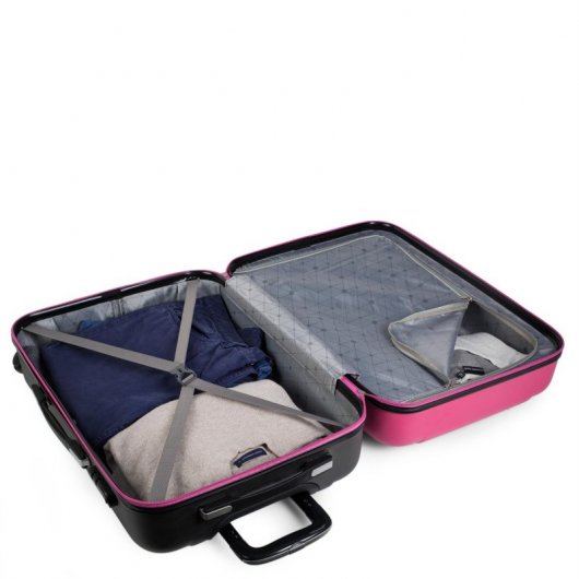 Itaca Tiber Maleta Abs Grande, Color Fucsia/antracita