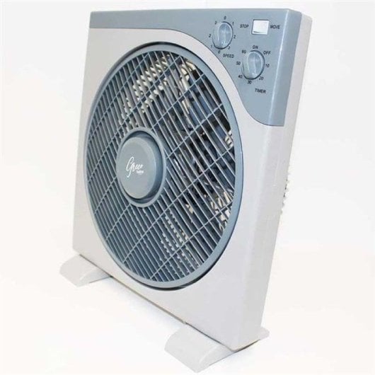 Ventilador de sobremesa Helios Home Greco DF12-30 30W 5 aspas gris temporizador