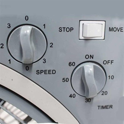 Ventilador de sobremesa Helios Home Greco DF12-30 30W 5 aspas gris temporizador