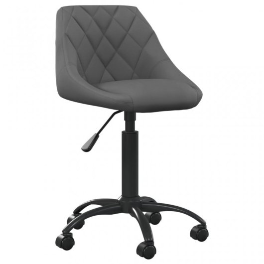 VidaXL Silla de Oficina Terciopelo Gris