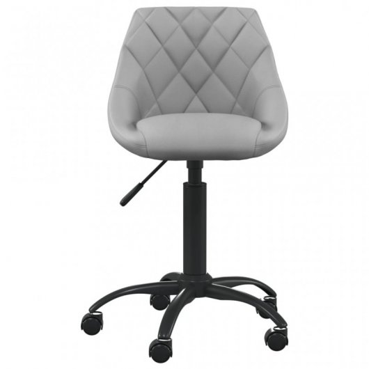 Cadeira de escritório VidaXL com veludo cinza