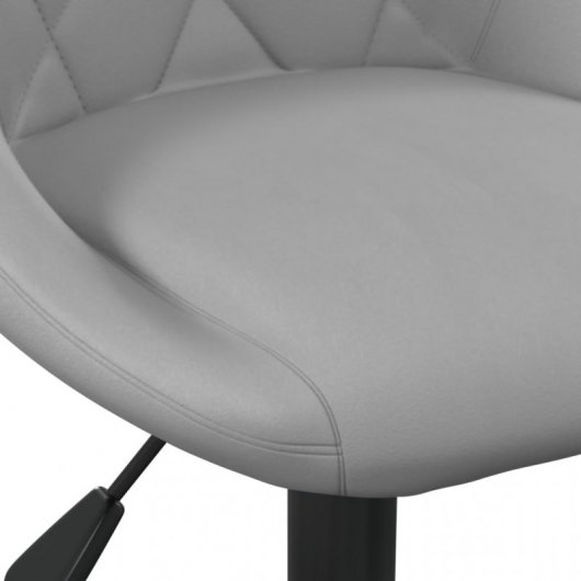 Cadeira de escritório VidaXL com veludo cinza
