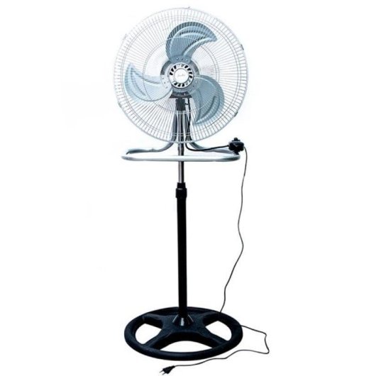 Ventilador Helios Home Tramontana 3 en 1 45W altura ajustable inox/negro