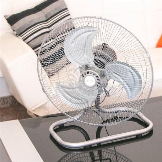 Ventilador Helios Home Tramontana 3 en 1 45W altura ajustable inox/negro