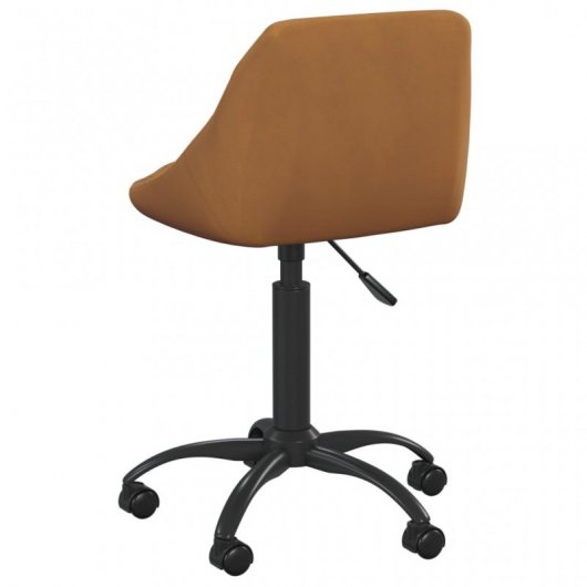 VidaXL Silla Oficina de Terciopelo Marrón