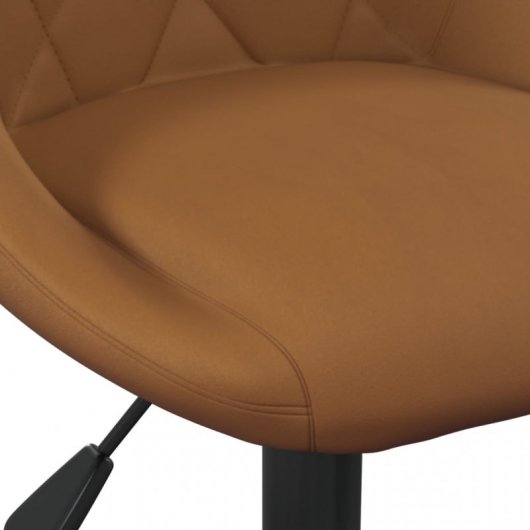 VidaXL Silla Oficina de Terciopelo Marrón