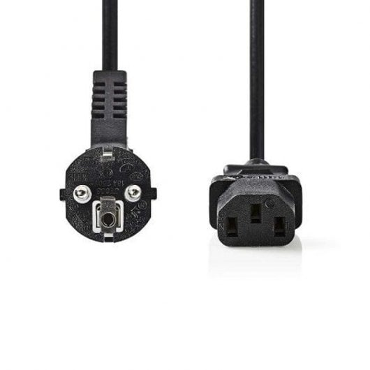 Goobay Cable de Alimentación CPU CEE7 a C13 Macho/Hembra 2m Negro