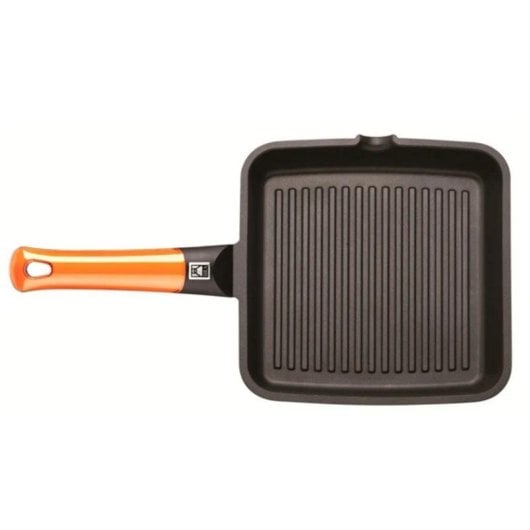 Padella Grill BRA Efficient Orange 28cm Alluminio Pressofuso Rivestimento Antiaderente