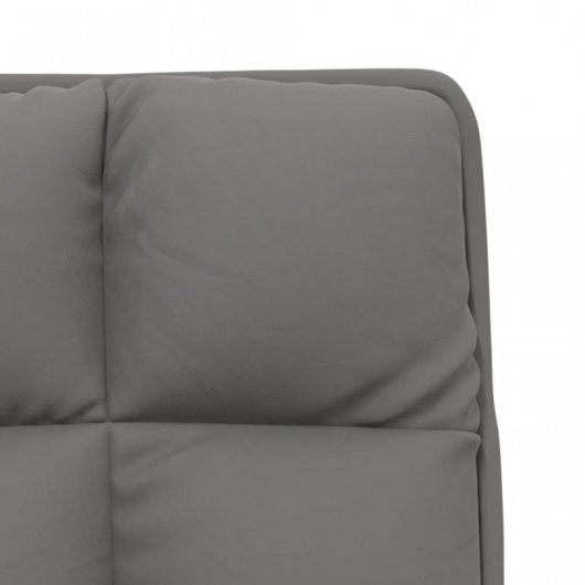 VidaXL chaise longue avec structure en métal velours gris