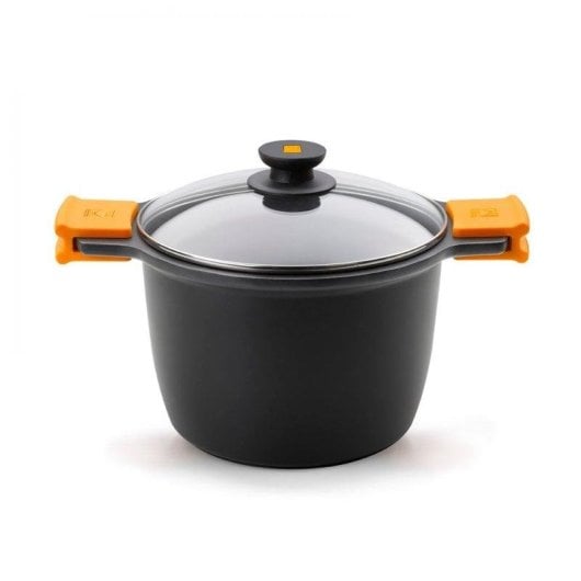 Casserole Haute BRA Efficient Aluminium Fondu 20cm avec Couvercle
