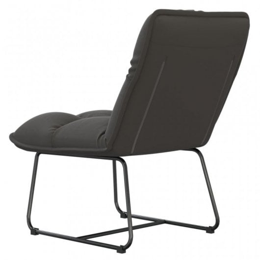 VidaXL Silla de Descanso con Estructura Metal Terciopelo Gris Oscuro