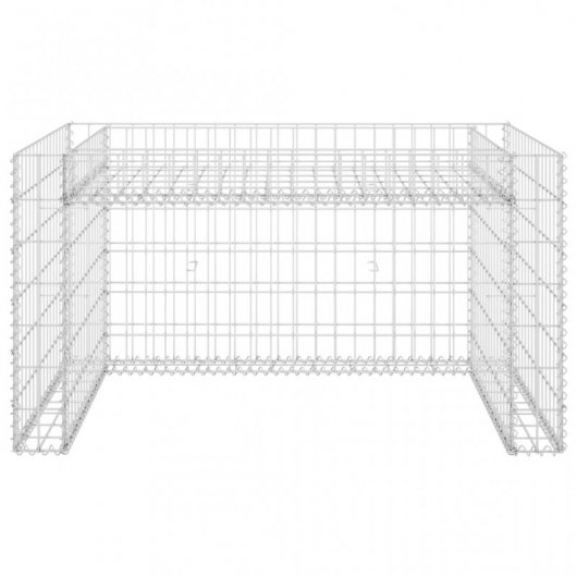 Vidaxl Cobertizo de Cortacésped con Arriate Alambre Acero 110x80x60 Cm