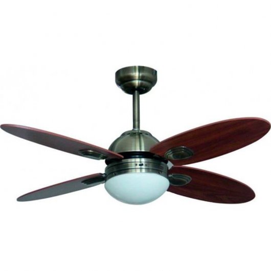 Bastilipo Bermeo Ventilateur de Plafond à Pales Réversibles Éclairage et Contrôle 60W