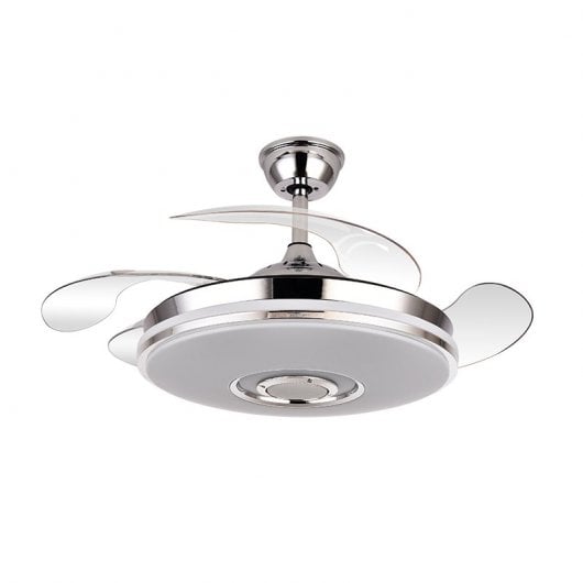 Fabrilamp Noto Ventilatore da soffitto con luce e telecomando 32W