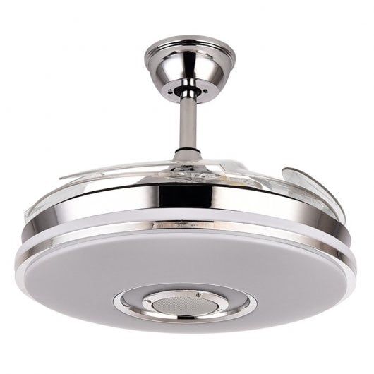 Fabrilamp Noto Ventilatore da soffitto con luce e telecomando 32W