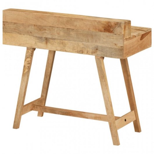 VidaXL Escritorio de Madera Rugosa y Mango 100x45x90cm
