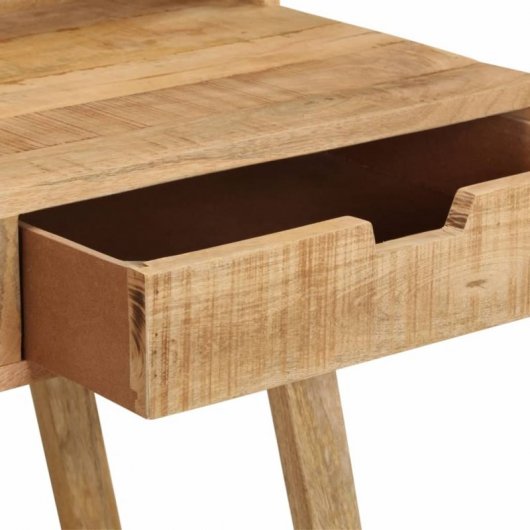 VidaXL Escritorio de Madera Rugosa y Mango 100x45x90cm