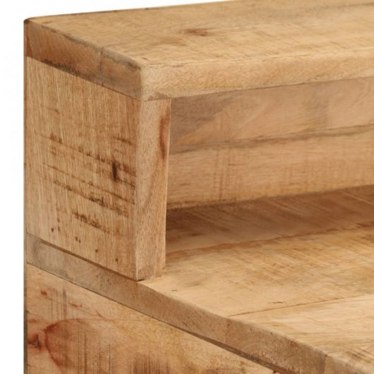 VidaXL Escritorio de Madera Rugosa y Mango 100x45x90cm