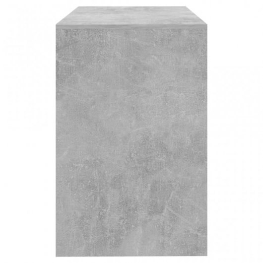 VidaXL Bureau en aggloméré 101x50x76,5 cm Gris béton