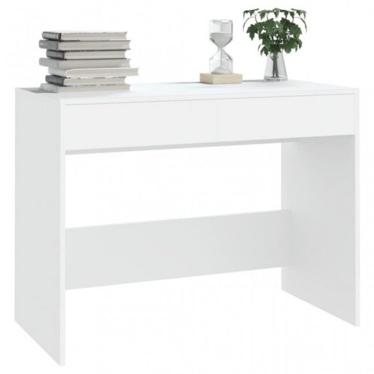 VidaXL Escritorio de Aglomerado 101x50x76.5cm Blanco