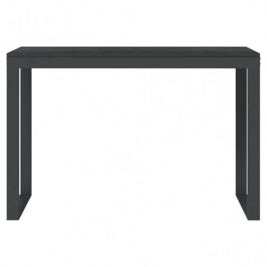 VidaXL Bureau d'ordinateur en aggloméré 110x60x73cm Noir