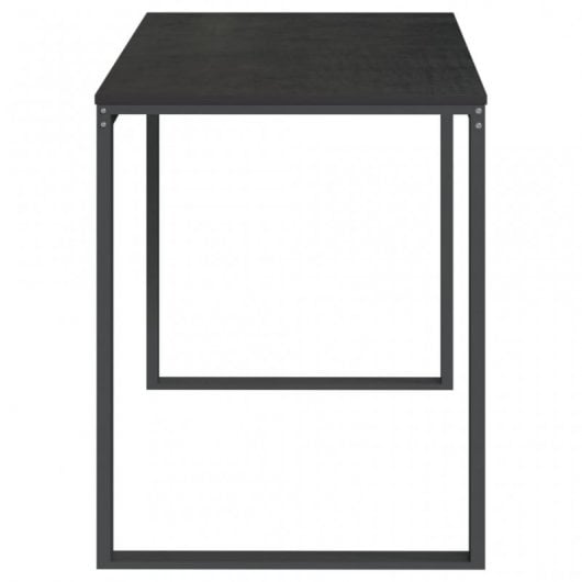 VidaXL Bureau d'ordinateur en aggloméré 110x60x73cm Noir
