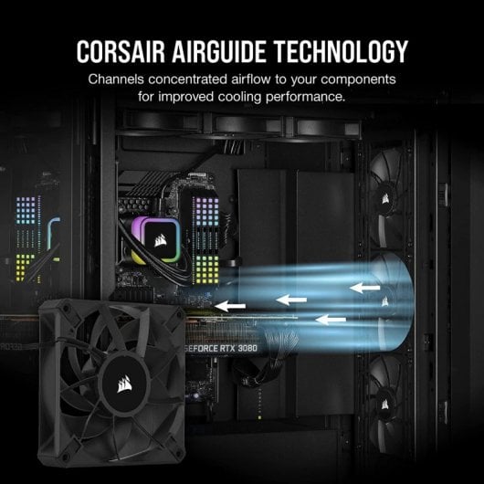 Ventola con cuscinetto dinamico liquido PWM Corsair AF120 Elite da 120 mm da 120 mm