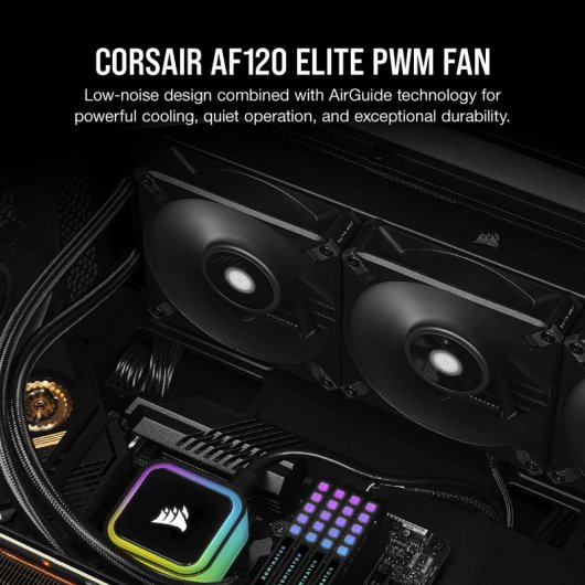 Corsair AF140 Elite 140 mm PWM Liquid Dynamic Bearing Ventilateur 140 mm Noir