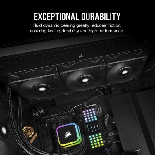 Corsair AF140 Elite 140 mm PWM Liquid Dynamic Bearing Ventilateur 140 mm Noir