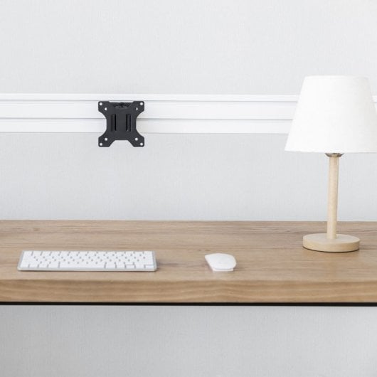 Support de moniteur Kimex 13-27" VESA 100x100 Max. 6,5Kg + Kit de rail porte-outils