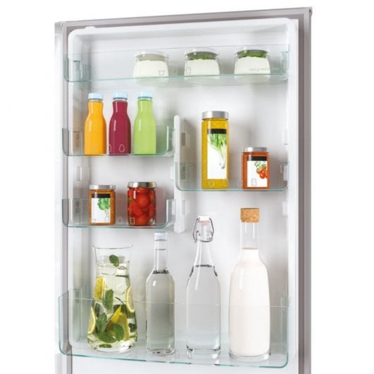 Candy Fresco CCE4T618ES réfrigérateur-congélateur Pose libre 341 L E Argent