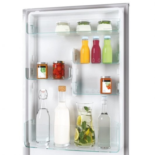 Candy Fresco CCE4T618ES réfrigérateur-congélateur Pose libre 341 L E Argent