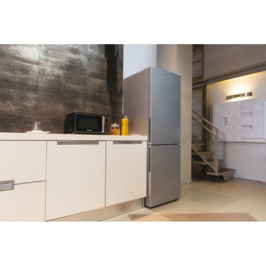 Candy Fresco CCE4T618ES réfrigérateur-congélateur Pose libre 341 L E Argent