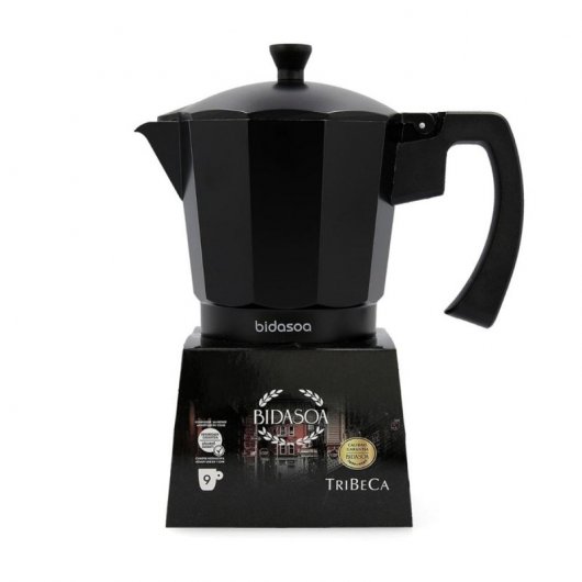 Bidasoa Tribeca Cafetera Italiana Aluminio Fundido Base Acero 9 Tazas